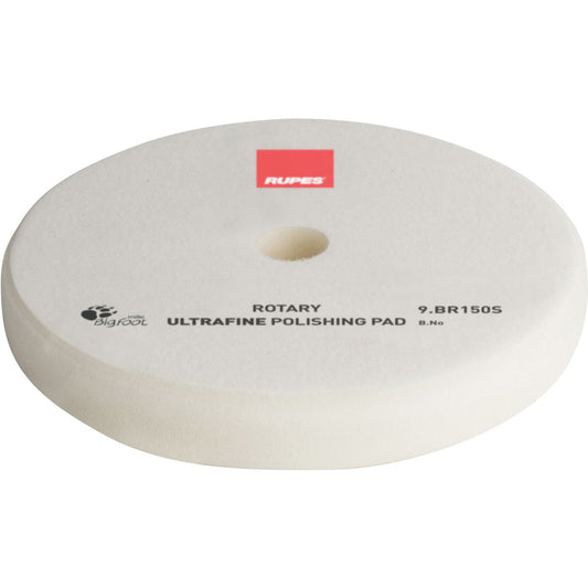 Rupes Bigfoot Rotary Foam Polishing Pad White Ultra Fine 135mm