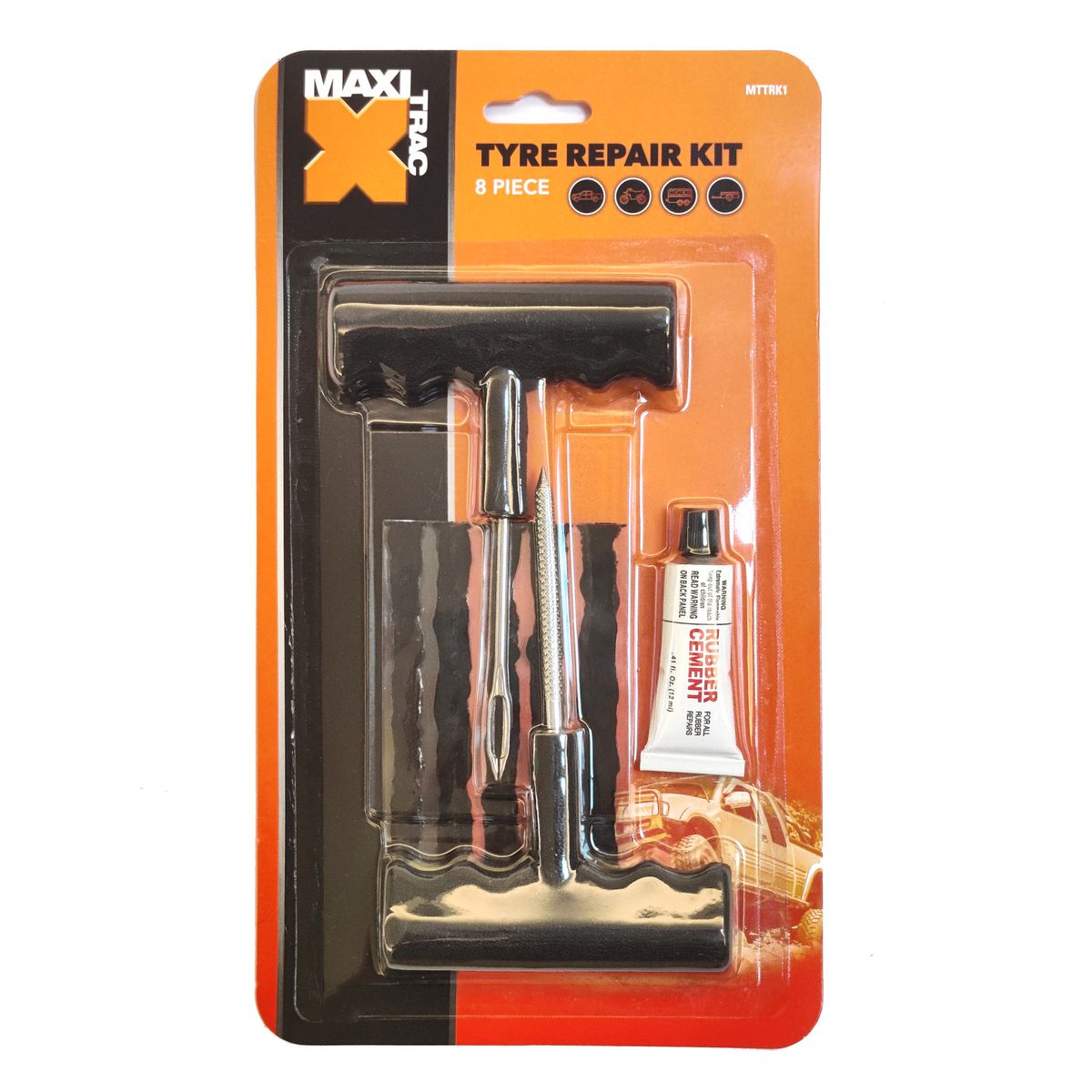Maxi Trac Tyre Repair Kit 8 Piece MTTRK1