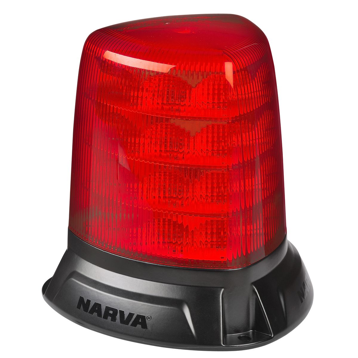 Narva Aerotech Heavy Duty 10-33V LED Strobe Red Lens Flange Mount 85620R