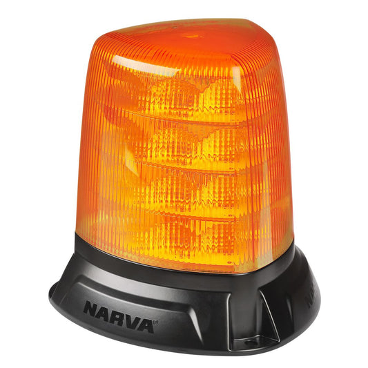 Narva Aerotech Heavy Duty 10-33V LED Strobe Amber Lens Flange Mount 85620A