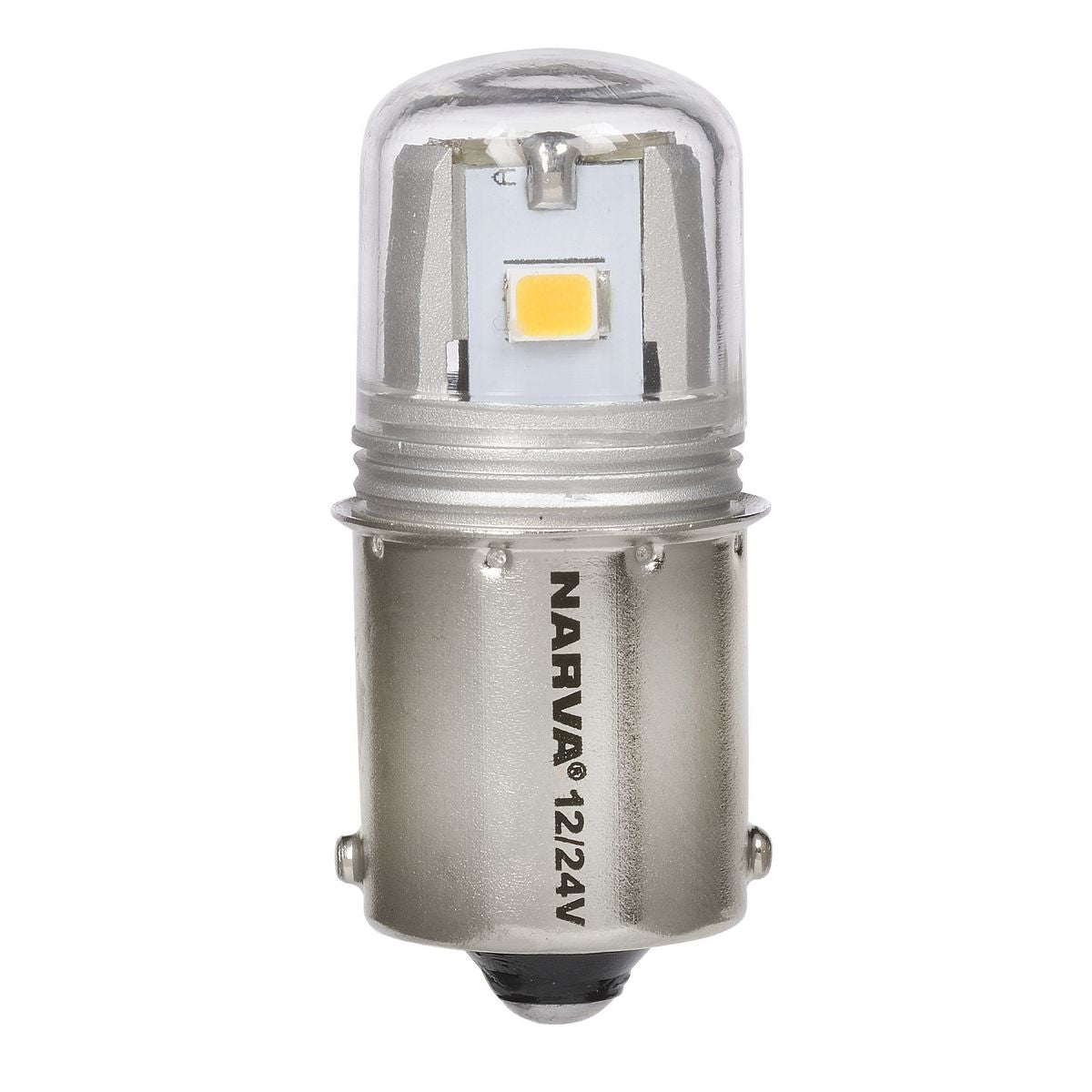 Narva LED Globe BA15S 12/24V R5W (2Pk) 18260BL