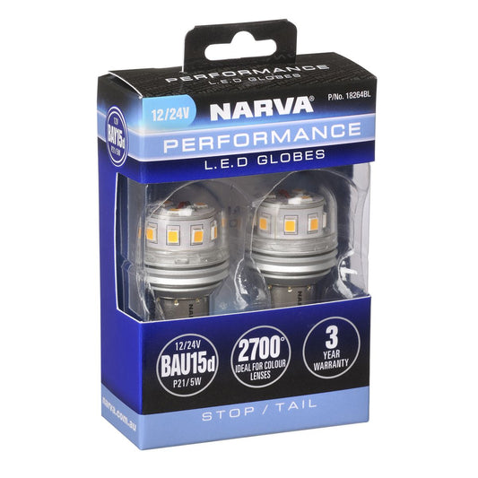 Narva LED Globe BAY15D 12/24V P21/5W 18264BL