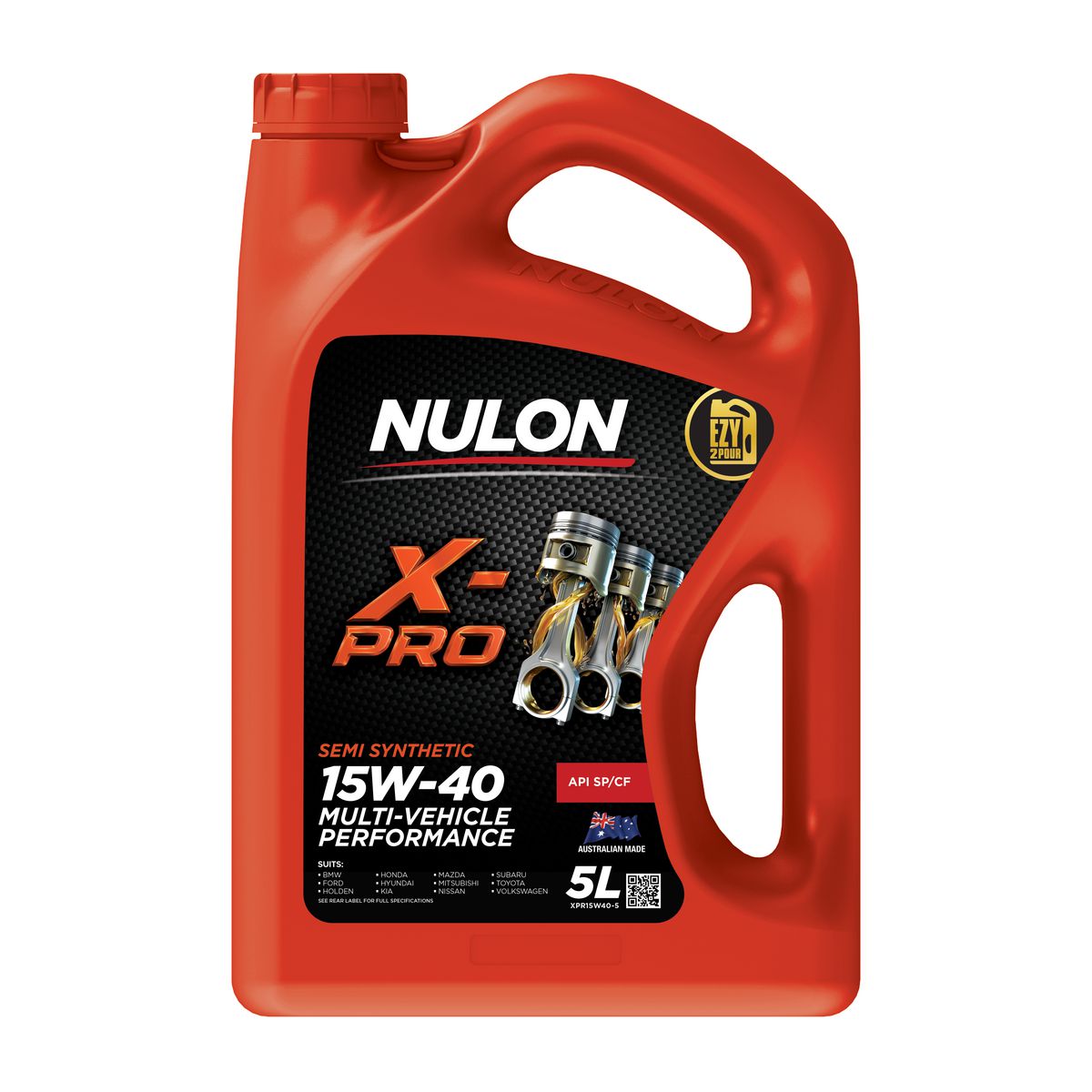 Nulon X-PRO 15W-40 Multi-Vehicle Performance Engine Oil 5L Semi Synthetic XPR15W40-5