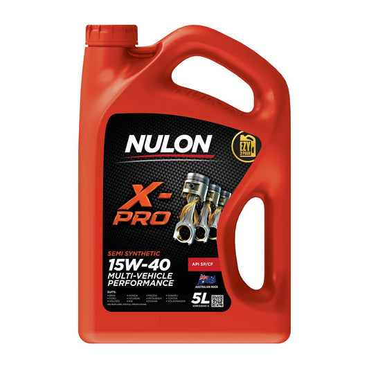 Nulon X-PRO 15W-40 Multi-Vehicle Performance Engine Oil 5L Semi Synthetic XPR15W40-5