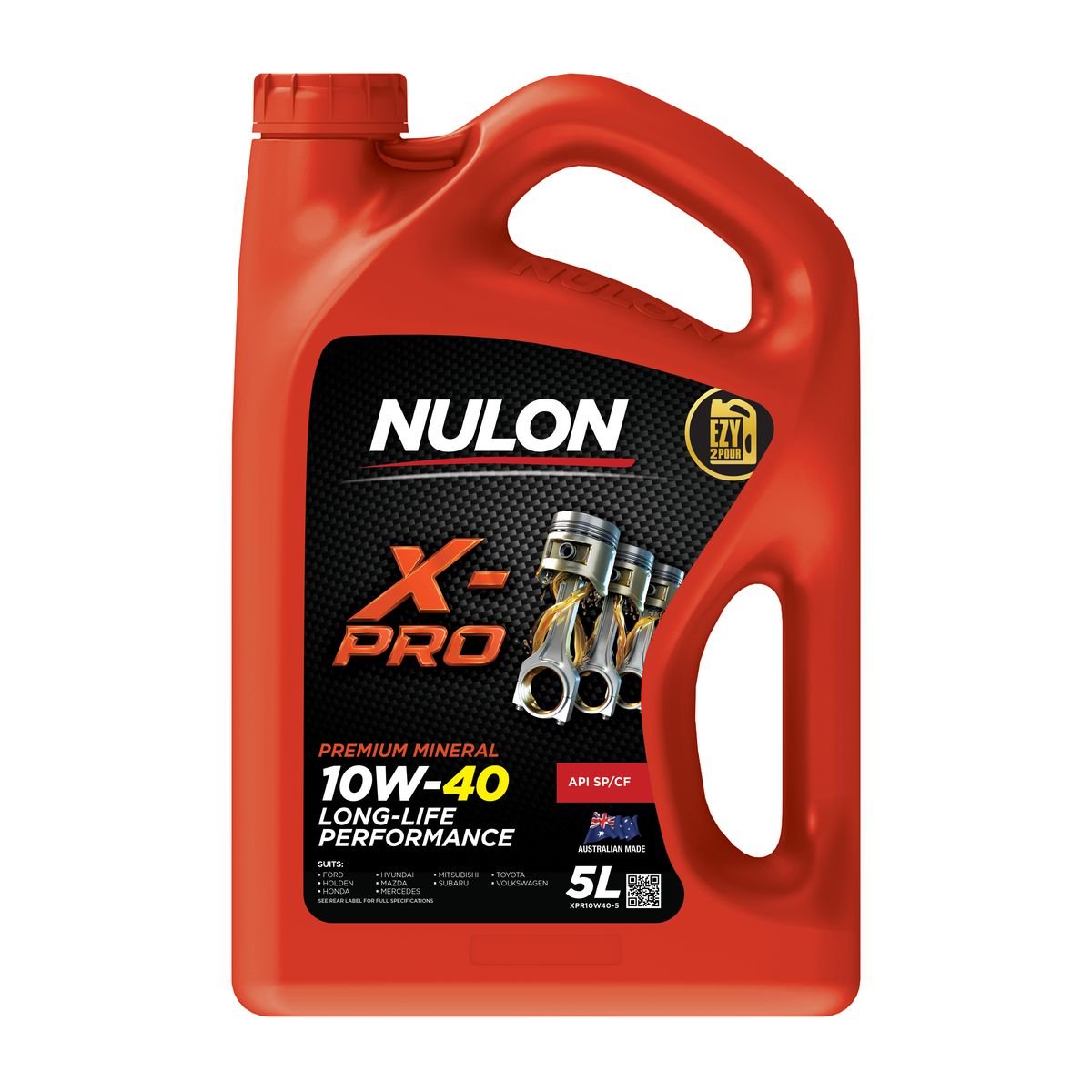 Nulon X-PRO 10W-40 Long Life Protection Engine Oil 5L Mineral XPR10W40-5