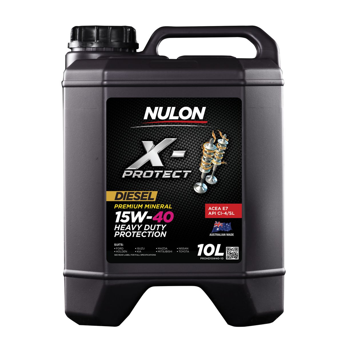 Nulon X-PROTECT 15W-40 Heavy Duty Protection Engine Oil 10L Mineral PROHD15W40-10