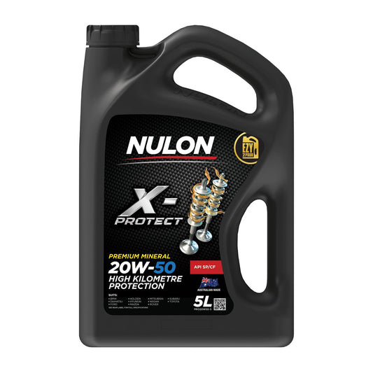 Nulon X-PROTECT 20W-50 High Kilometre Protection Engine Oil 5L Mineral PRO20W50-5