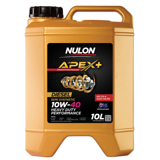 Nulon APEX+ 10W-40 Heavy Duty Diesel Engine Oil 10L Semi Synthetic APXHD10W40-10