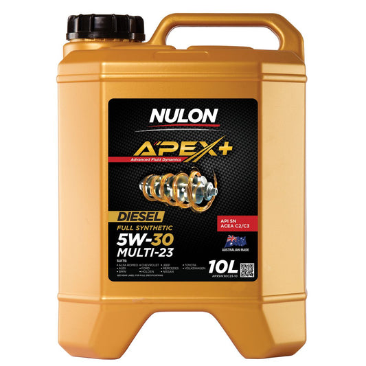 Nulon APEX+ 5W-30 Multi-23 Engine Oil 10L Full Synthetic APX5W30C23-10