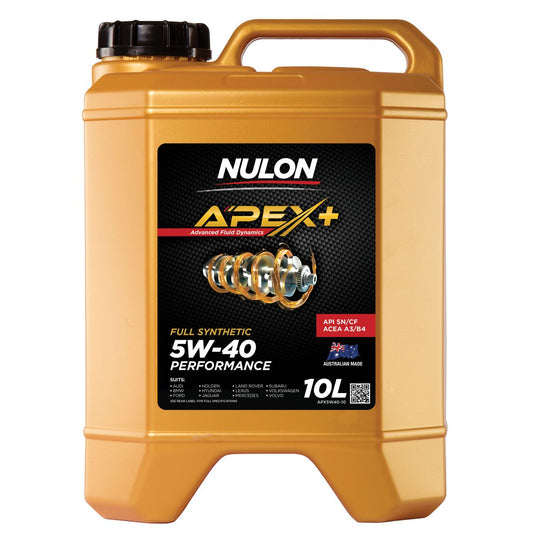 Nulon APEX+ 5W-40 Performance Engine Oil 10L Full Synthetic APX5W40-10