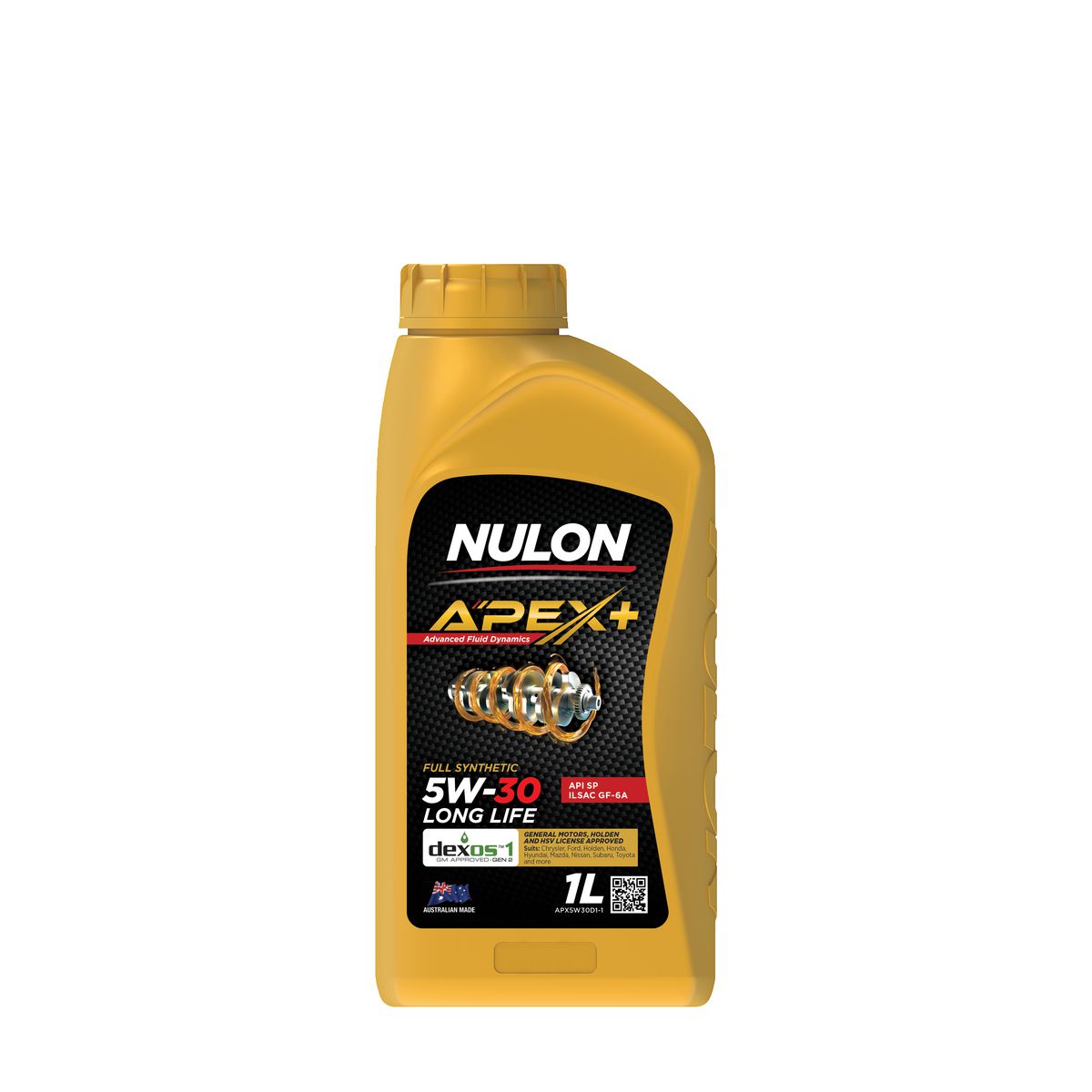 Nulon APEX+ 5W-30 Long Life Engine Oil 1L Full Synthetic APX5W30D1-1