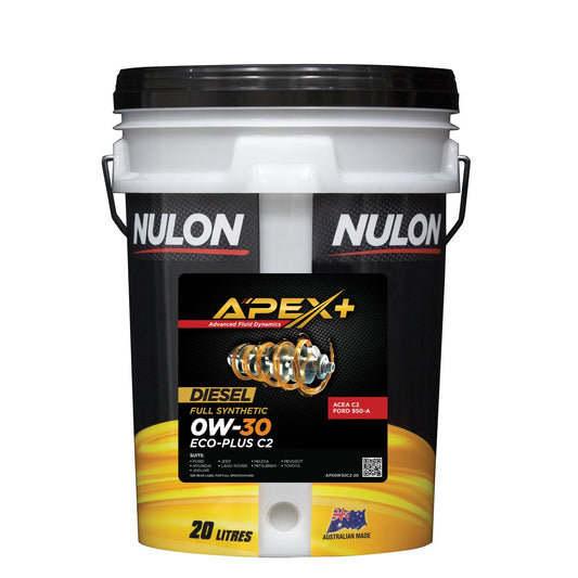 Nulon APEX+ 0W-30 Performance C2 Engine Oil 20L Full Synthetic APX0W30C2-20