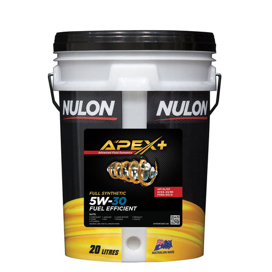 Nulon APEX+ 5W-30 Fuel Efficient Engine Oil 20L Full Synthetic APX5W30A5-20