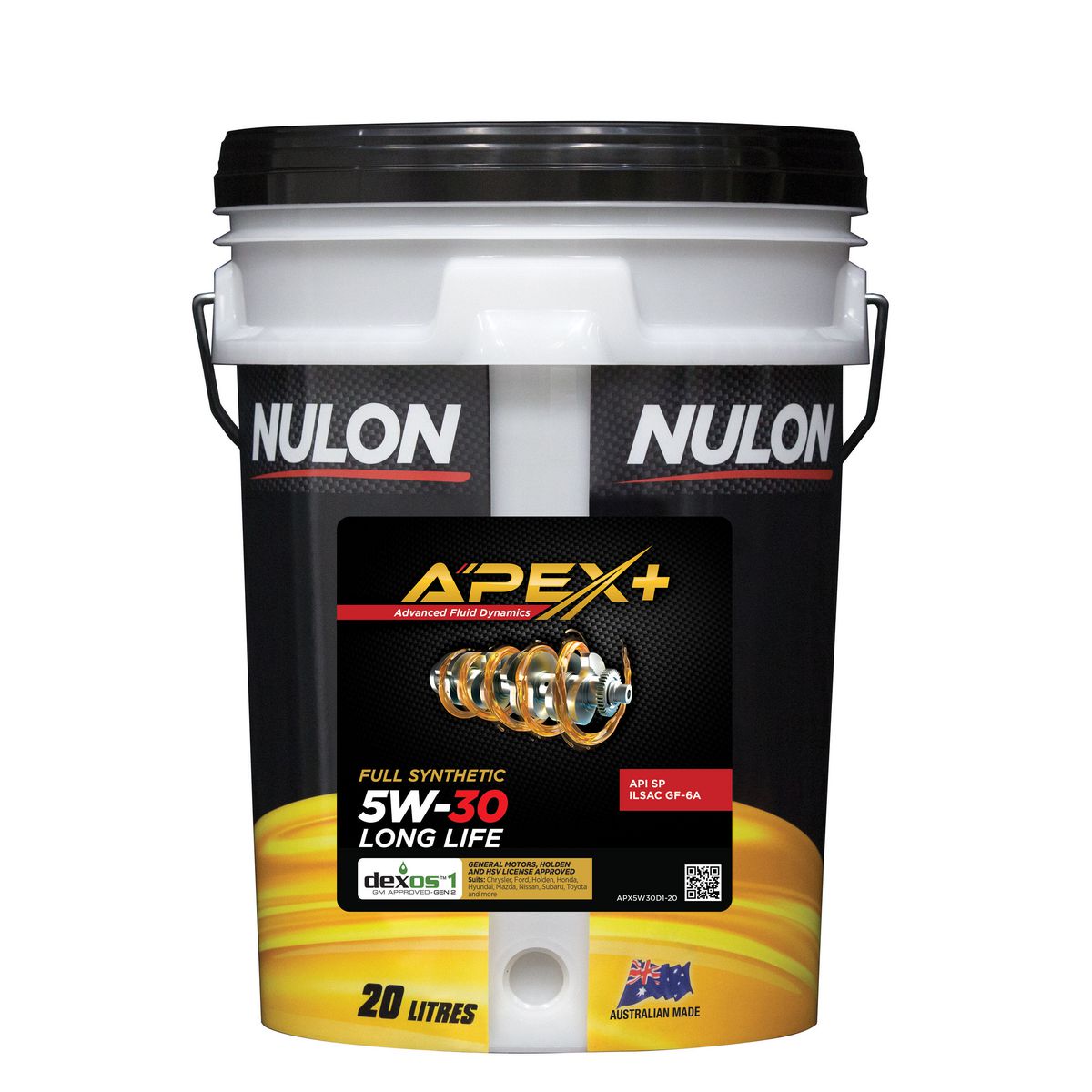 Nulon APEX+ 5W-30 Long Life Engine Oil 20L Full Synthetic APX5W30D1-20