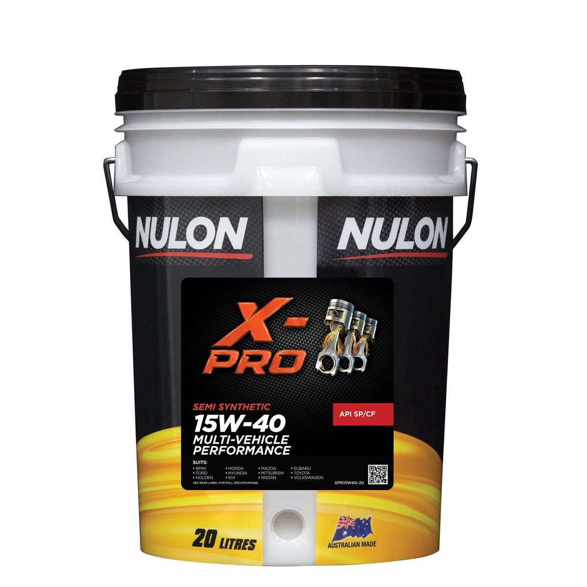 Nulon X-PRO 15W-40 Multi-Vehicle Performance Engine Oil 20L Semi Synthetic XPR15W40-20