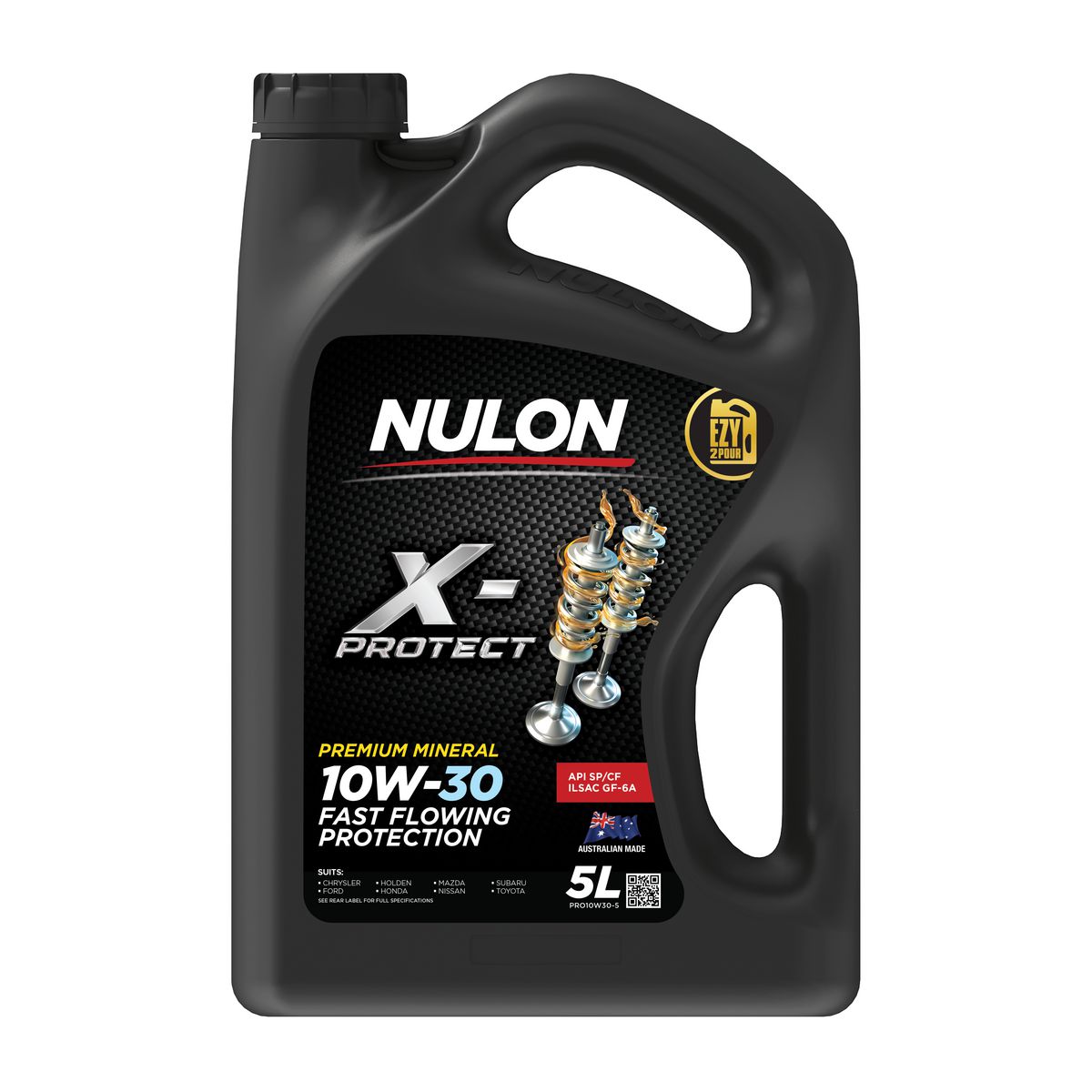 Nulon X-PROTECT 10W-30 Fast Flowing Protection Engine Oil 5L Mineral PRO10W30-5