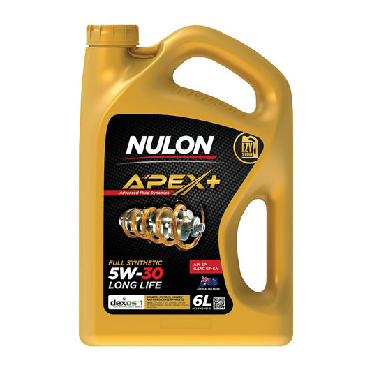 Nulon APEX+ 5W-30 Long Life Engine Oil 6L Full Synthetic APX5W30D1-6