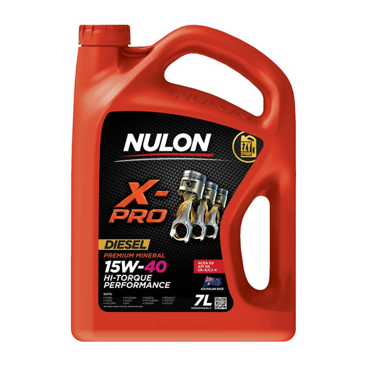 Nulon X-PRO 15W-40 Hi-Torque Performance Engine Oil 7L Mineral XPRHD15W40-7