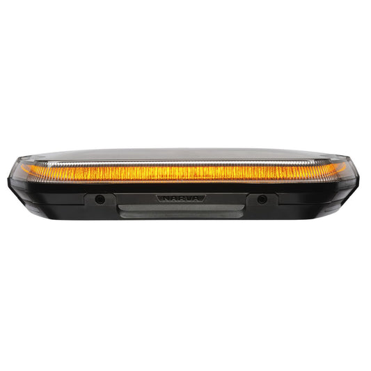 Narva LED Aerotech Mini Light Box Amber/Clear Lens 10-80V Magnetic Mount 85017AC