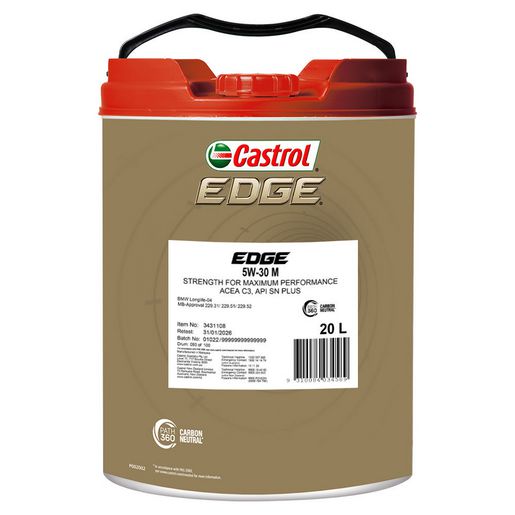 Castrol EDGE 5W-30M Engine Oil 20L 3431108