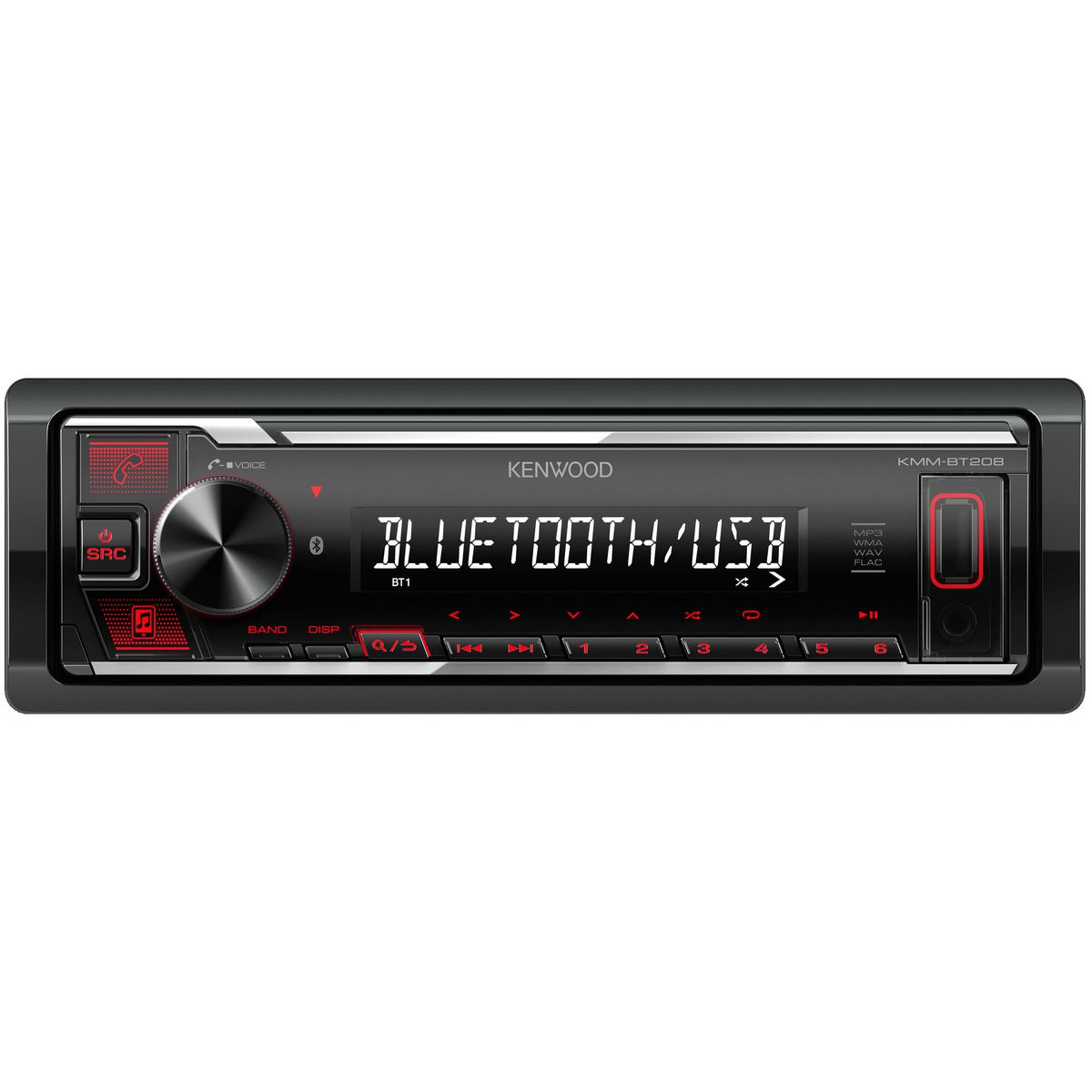 Kenwood Head Unit With Bluetooth/Usb KMM-BT208