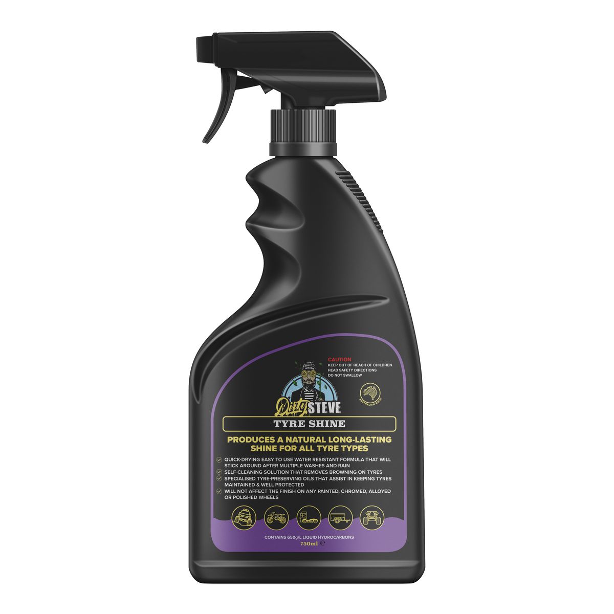 Dirty StEVe High Gloss Tyre Shine 750ml DS1017