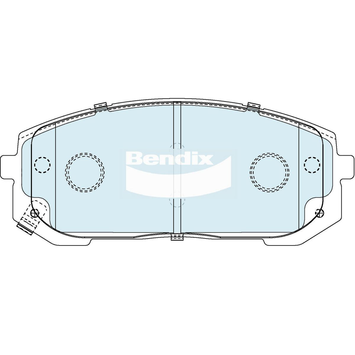 Bendix 4x4 Brake Pad Set DB2611 4WD