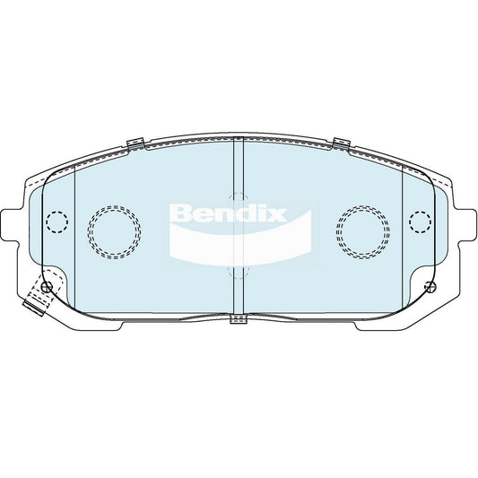 Bendix 4x4 Brake Pad Set DB2611 4WD