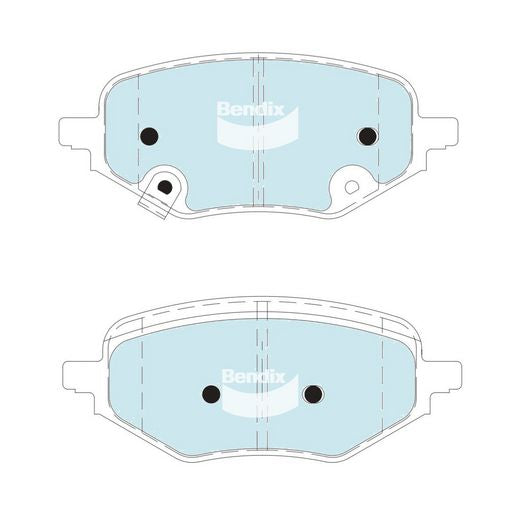 Bendix General CT Brake Pad Set Rear DB2632 GCT