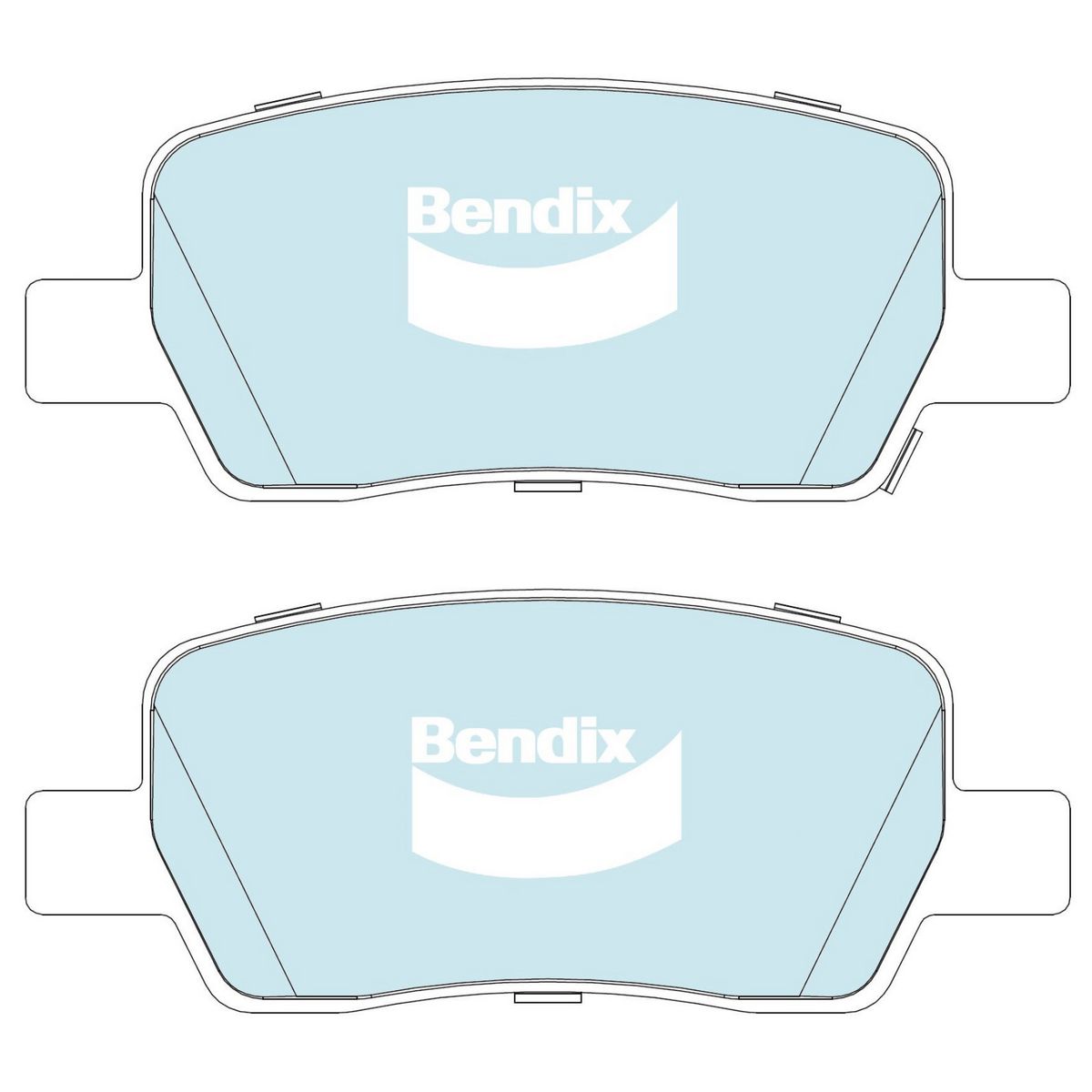 Bendix 4x4 Brake Pad Set DB2643 4WD