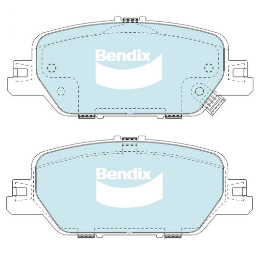 Bendix 4x4 Brake Pad Set DB2450 4WD