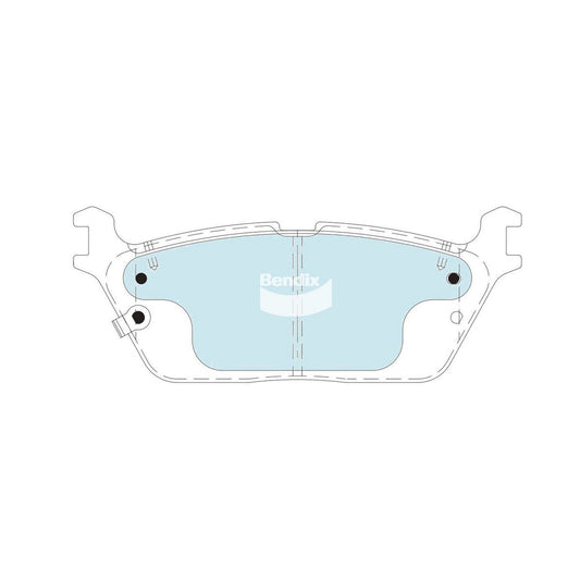 Bendix 4x4 Brake Pad Set DB2636 4WD
