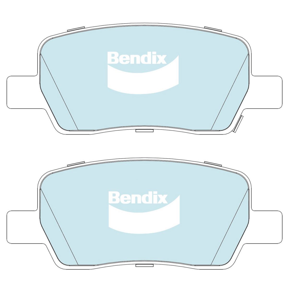 Bendix Heavy Duty Brake Pad Set Rear DB2643 HD