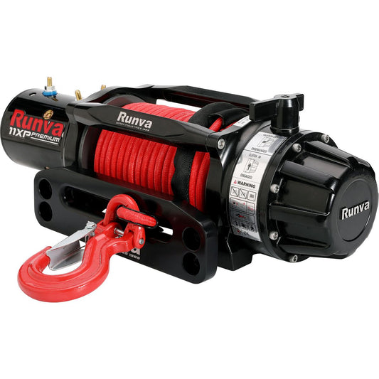Runva 11XP Premium 4X4 Winch Red 12V 11000lb W/Synthetic Rope IP67 Protection 11XPPREMIUM12VDRED