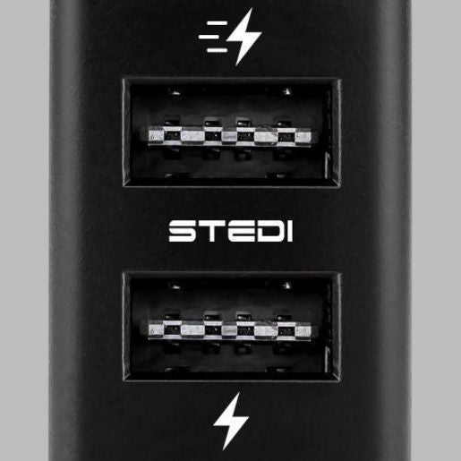 STEDI Dual USB  fits Toyota Hilux Landcruiser FJ Kluger Prado DUALUSBTOYTALL