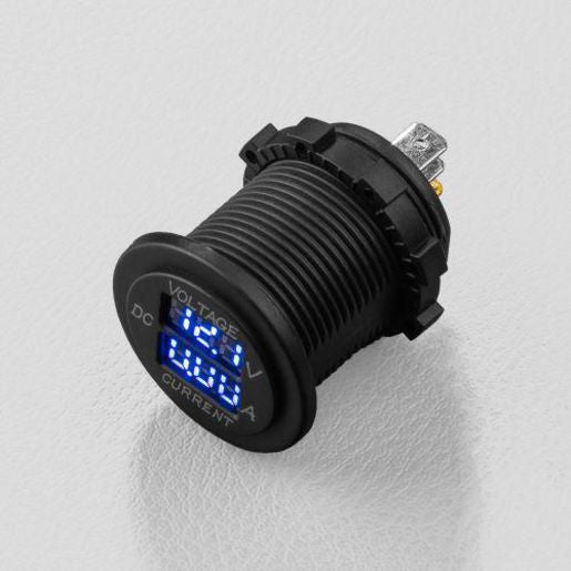 STEDI Dual Display 4X4 Volt Amp Meter Gauge Monitor Flush Mount