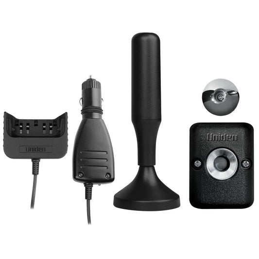 Uniden Xtrak 50/50 Pro Car Kit Cigarette Charger Cradle, Mag Antenna ACCX50