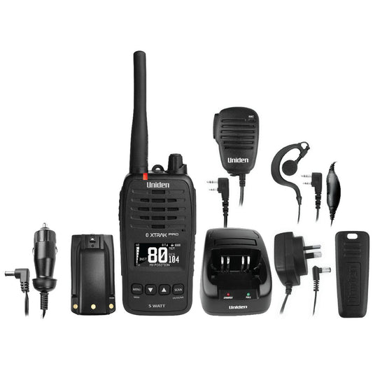 Uniden Xtrak 50 Pro 5W Smart App Enabled UHF Waterproof Handheld Radio XTRAK 50 PRO