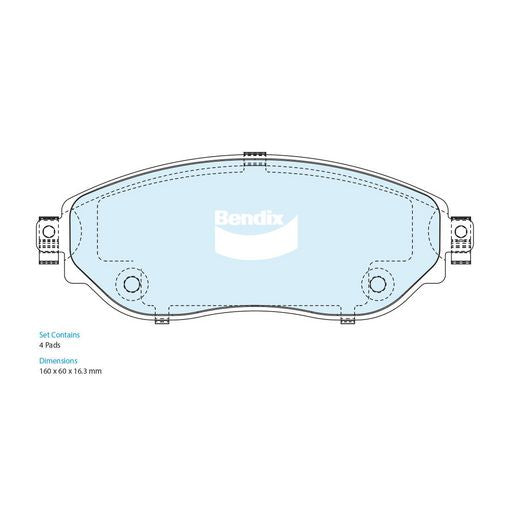Bendix HD Brake Pad Set DB2619 HD