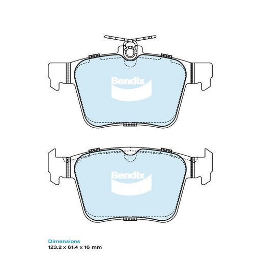 Bendix Euro+ Brake Disc Pad Set DB2415 EURO+