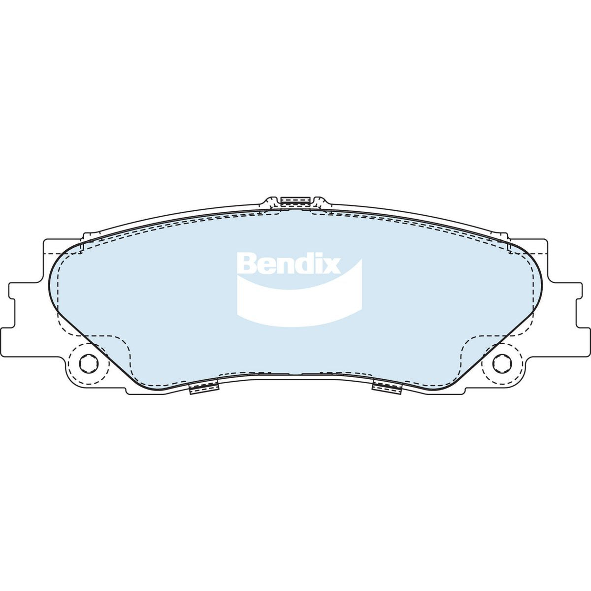Bendix 4x4 Brake Pad Set Rear DB2640 -4WD