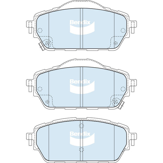 Bendix General CT Brake Pad Set Front DB2679 GCT