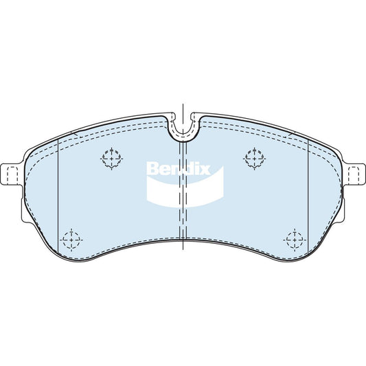 Bendix Heavy Duty Brake Pad Set Front DB2681 HD
