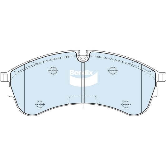 Bendix Heavy Duty Brake Pad Set Front DB2682 HD