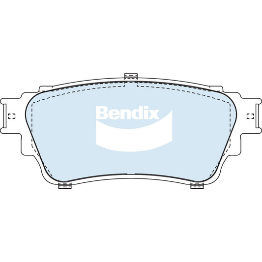 Bendix 4x4 Brake Pad Set Rear DB2634 -4WD