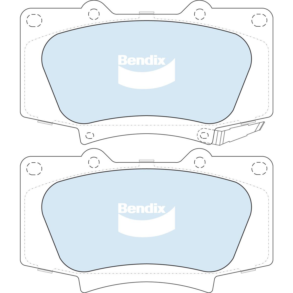 Bendix 4x4 Brake Pad Set DB2380 4WD
