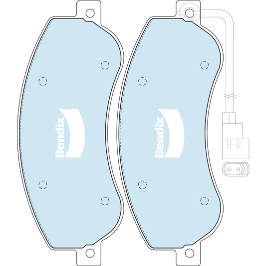 Bendix 4x4 Brake Pad Set Rear DB1915 -4WD