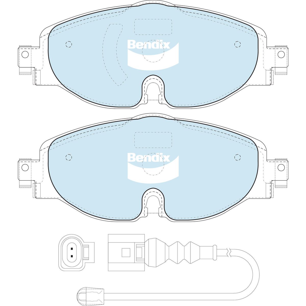 Bendix Ultimate+ Brake Pad Set Front DB2383 ULTPLUS