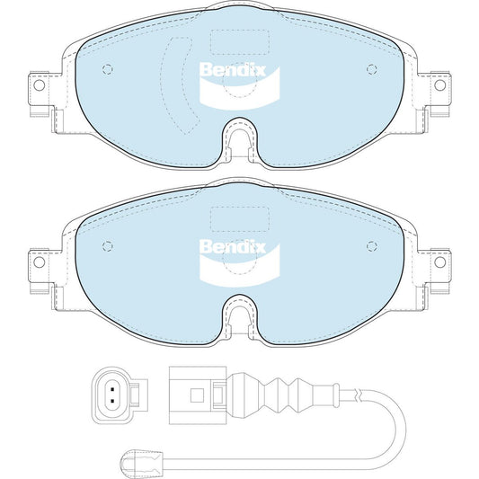 Bendix Ultimate+ Brake Pad Set Front DB2383 ULTPLUS