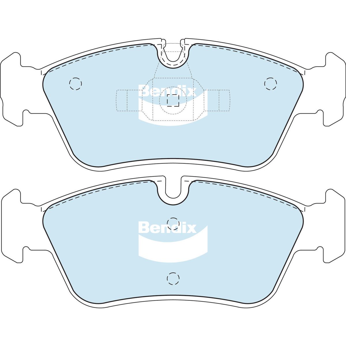 Bendix General CT Brake Pad Set Front DB1833 GCT